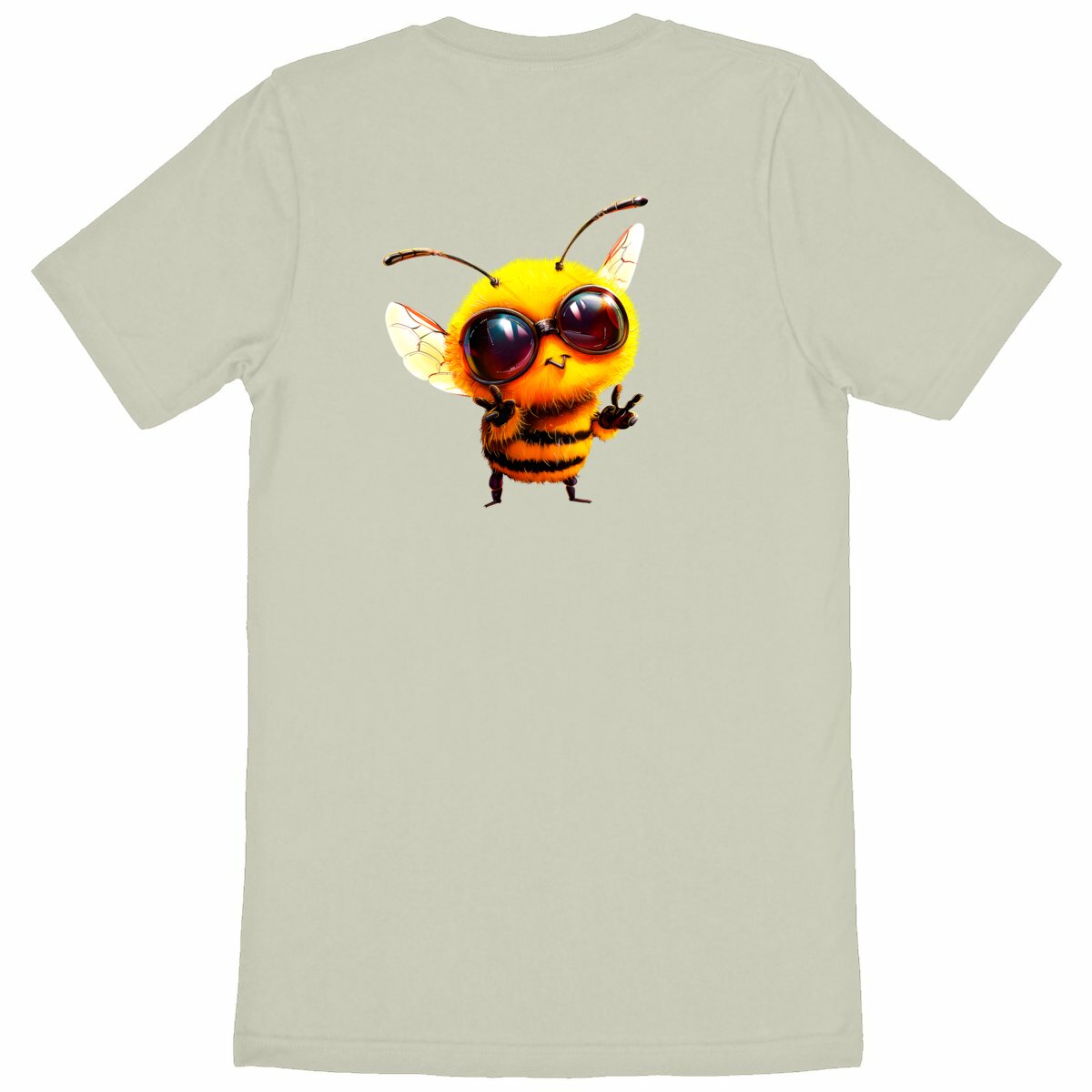 Cool Bee 1 Back T-shirt Homme à Col Rond