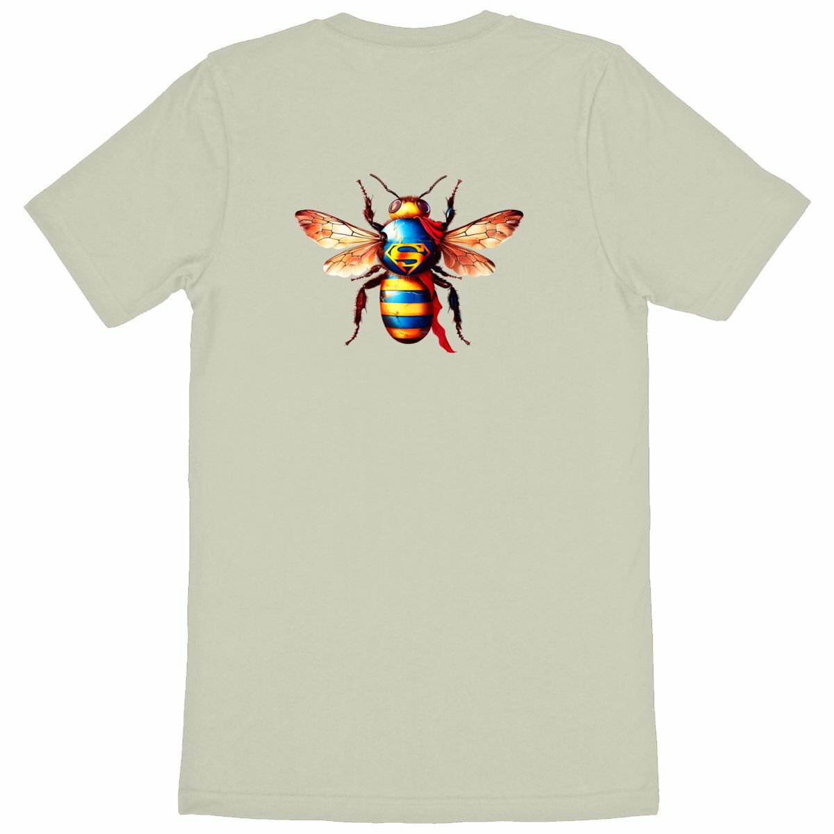 Super Man Bee Back T-shirt Homme à Col Rond