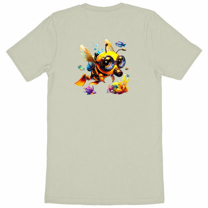 Diving Bee Back T-shirt Homme à Col Rond