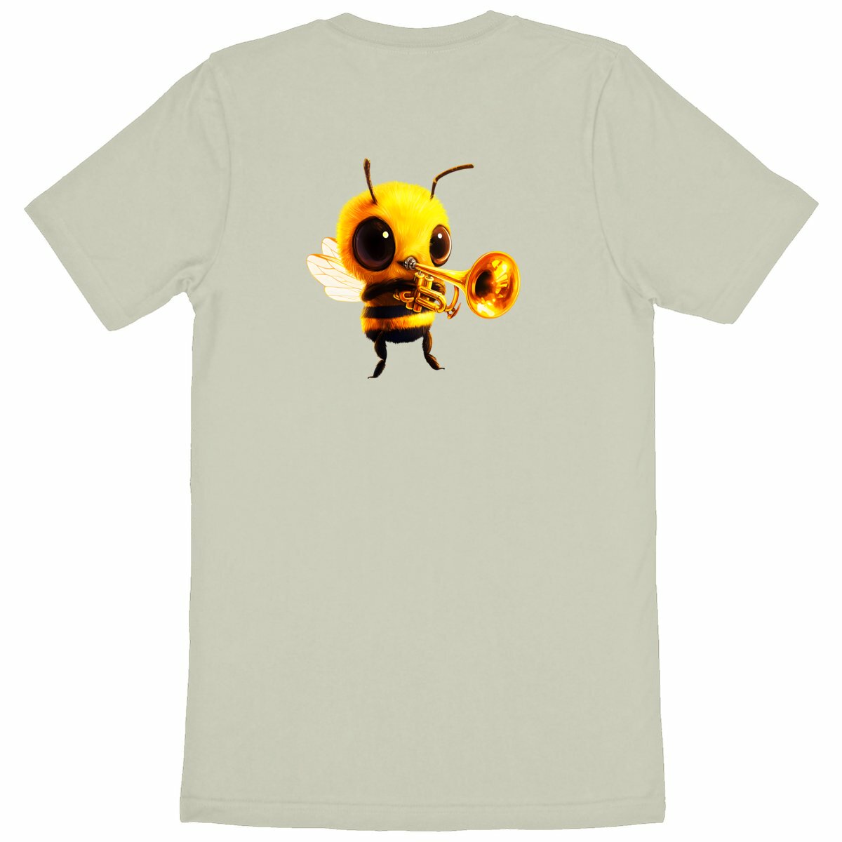 Trumpet Bee 1 Back T-shirt Homme à Col Rond