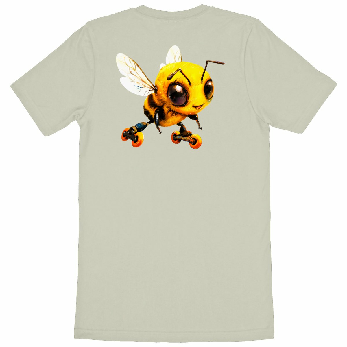 Rollerblading Bee Back T-shirt Homme à Col Rond