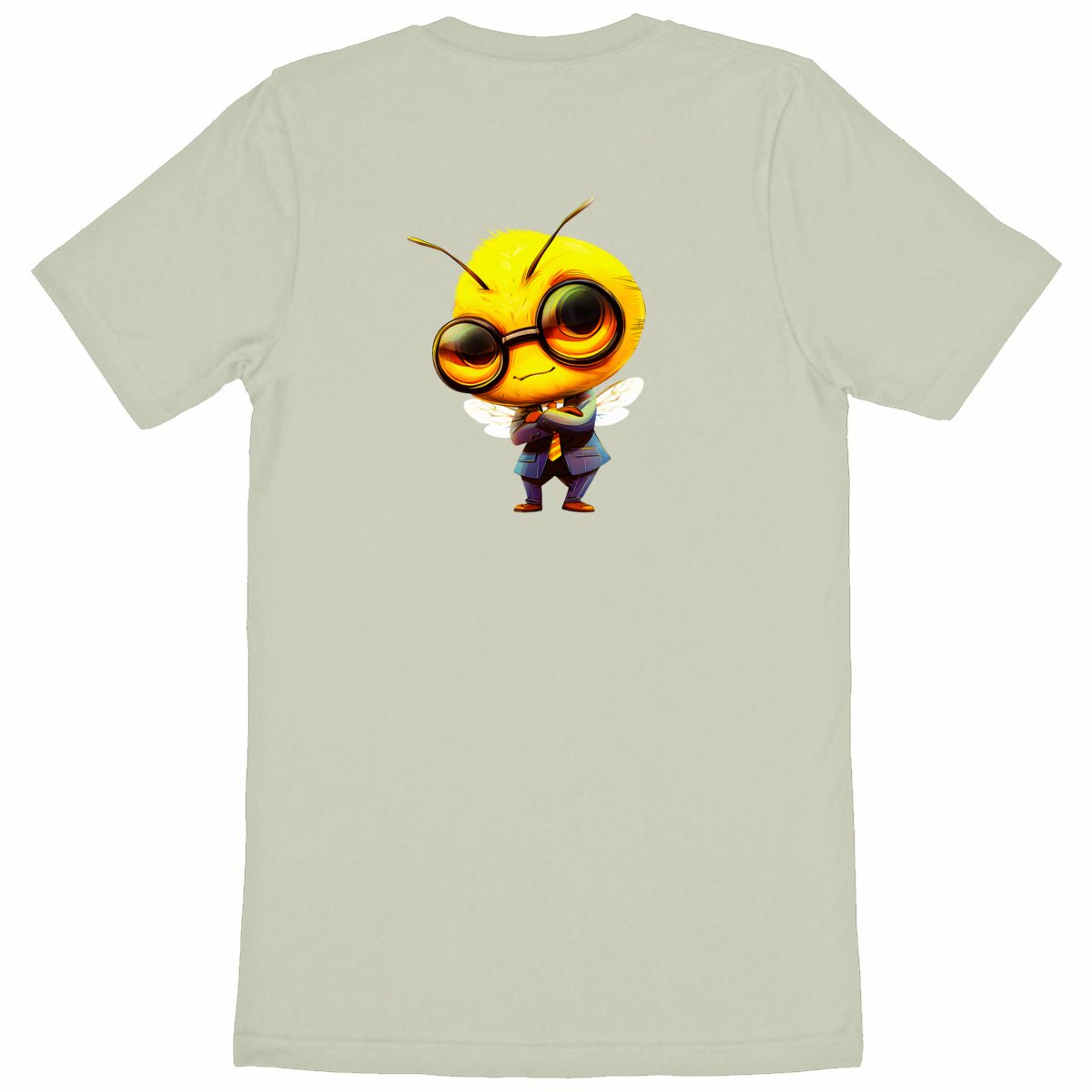 Dressed Up Bee 1 Back T-shirt Homme à Col Rond