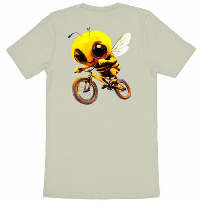 Biking Bee Back T-shirt Homme à Col Rond