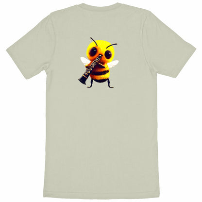 Clarinet Bee 1 Back T-shirt Homme à Col Rond