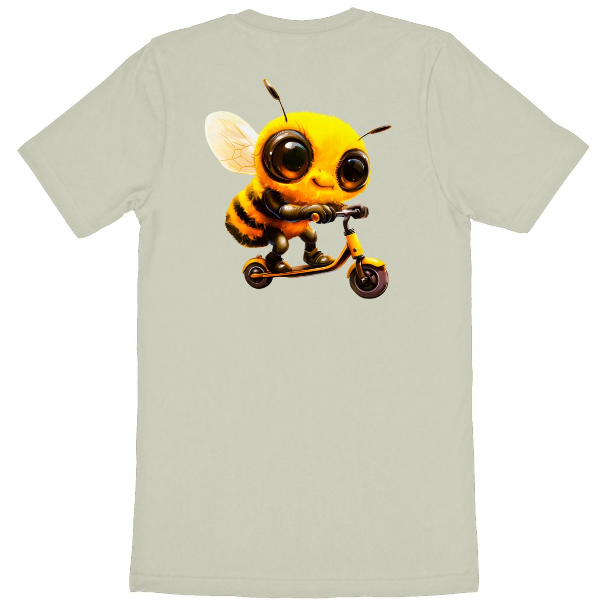 Scootering Bee Back T-shirt Homme à Col Rond