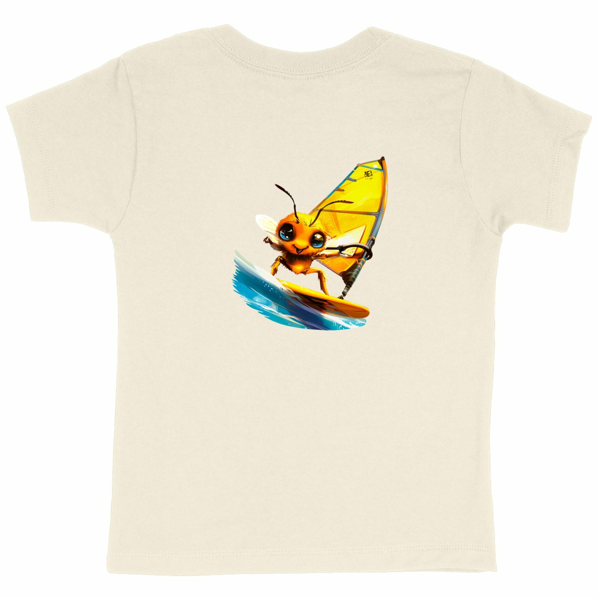 Windsurfing Bee Back T-shirt Homme à Col Rond