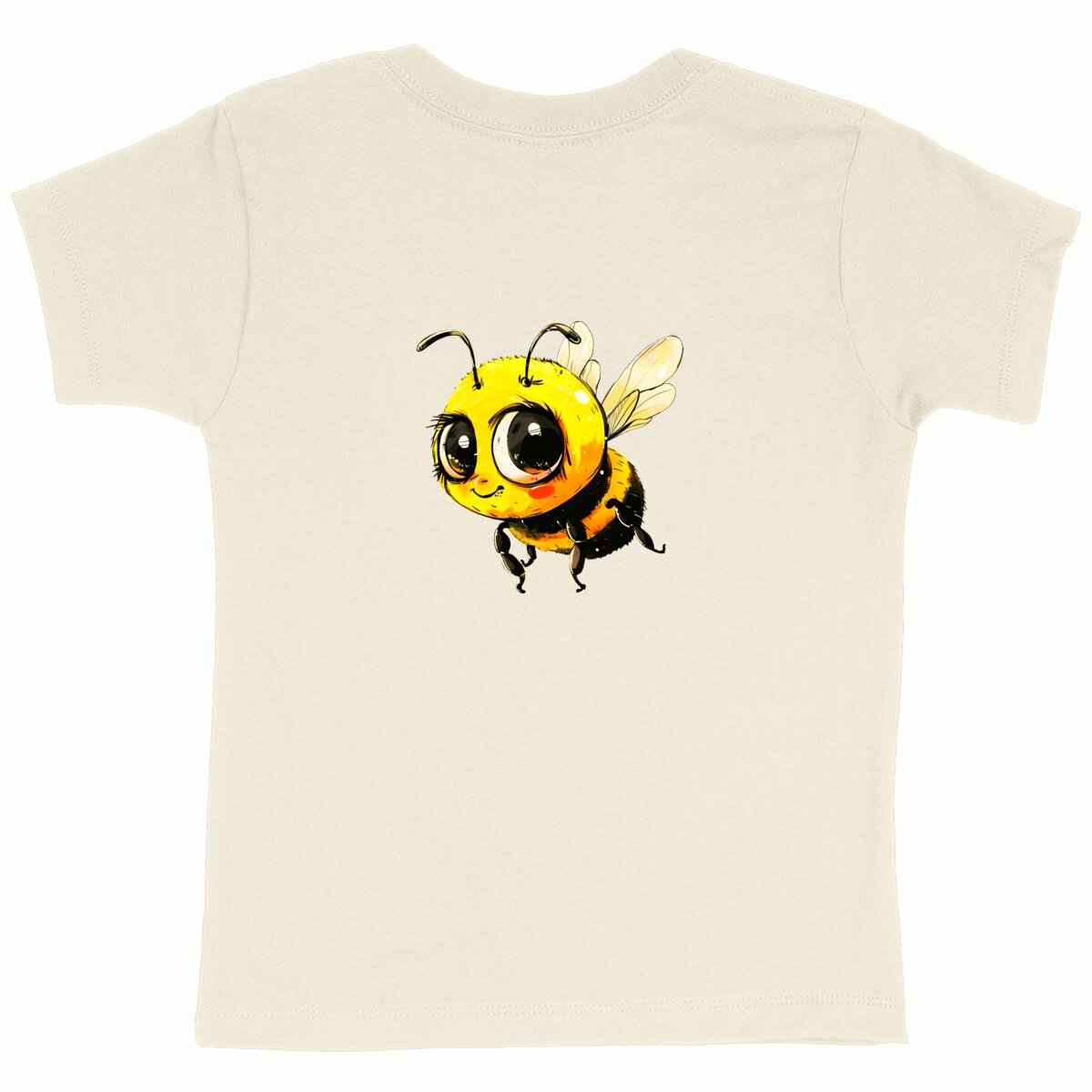 Cute Bee 4 Back T-shirt Enfant à Col Rond