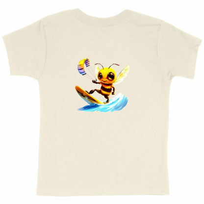 Kitesurfing Bee Back T-shirt Enfant à Col Rond