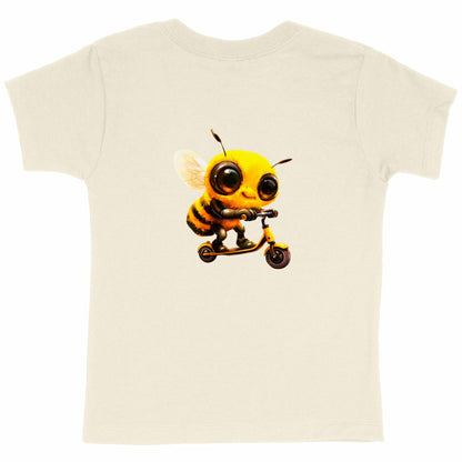 Scootering Bee Back T-shirt Enfant à Col Rond