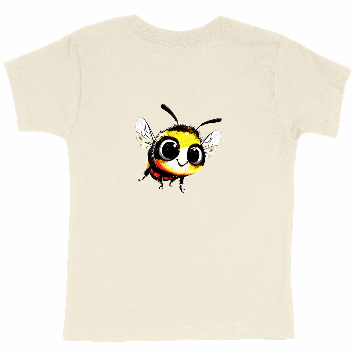 Cute Bee 1 Back T-shirt Enfant à Col Rond