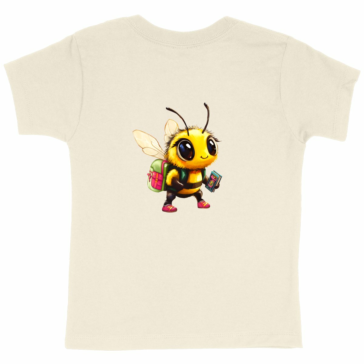 School Bee 1 Back T-shirt Enfant à Col Rond