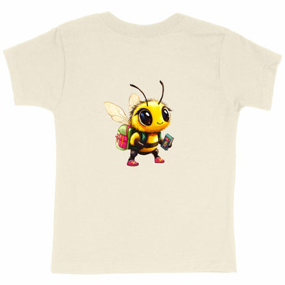 School Bee 1 Back T-shirt Enfant à Col Rond