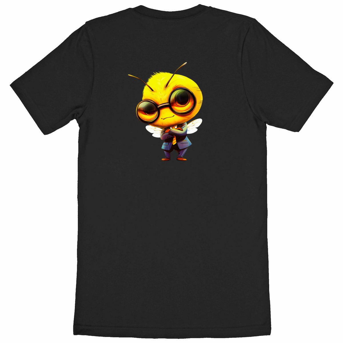 Dressed Up Bee 1 Back T-shirt Homme à Col Rond