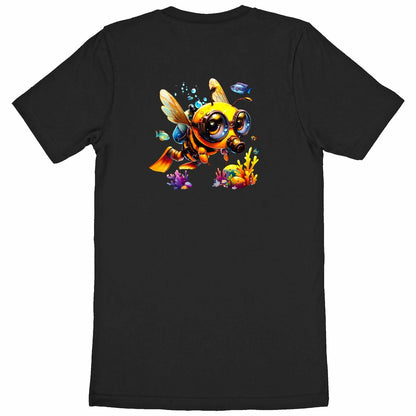 Diving Bee Back T-shirt Homme à Col Rond