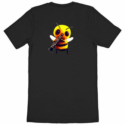 Clarinet Bee 1 Back T-shirt Homme à Col Rond