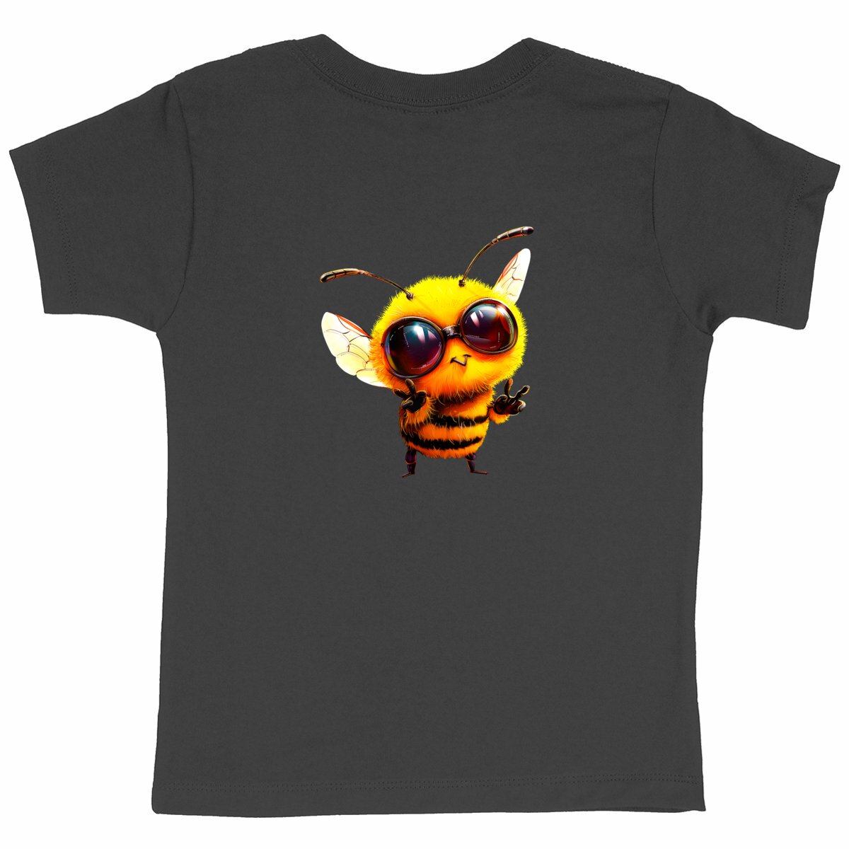 Cool Bee 1 Back T-shirt Enfant à Col Rond