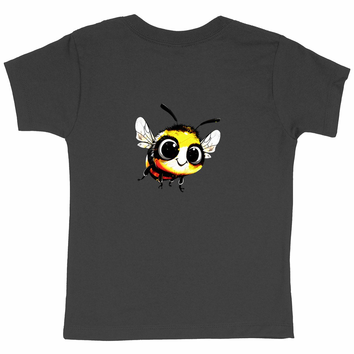 Cute Bee 1 Back T-shirt Enfant à Col Rond