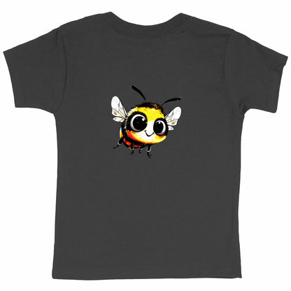 Cute Bee 1 Back T-shirt Enfant à Col Rond