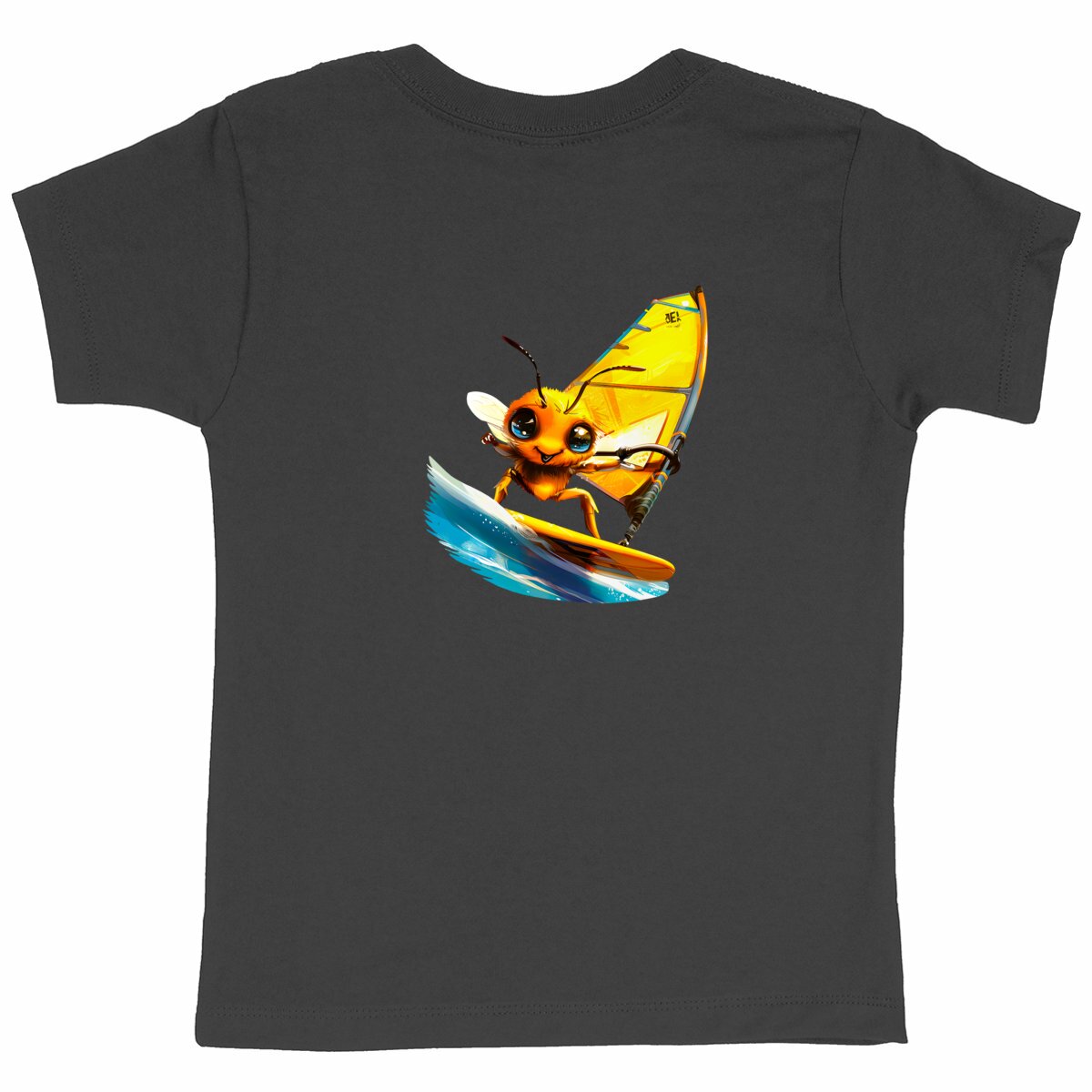 Windsurfing Bee Back T-shirt Homme à Col Rond