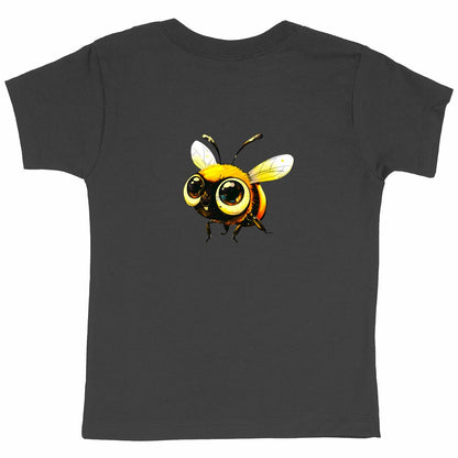 Cute Bee 3 Back T-shirt Enfant à Col Rond