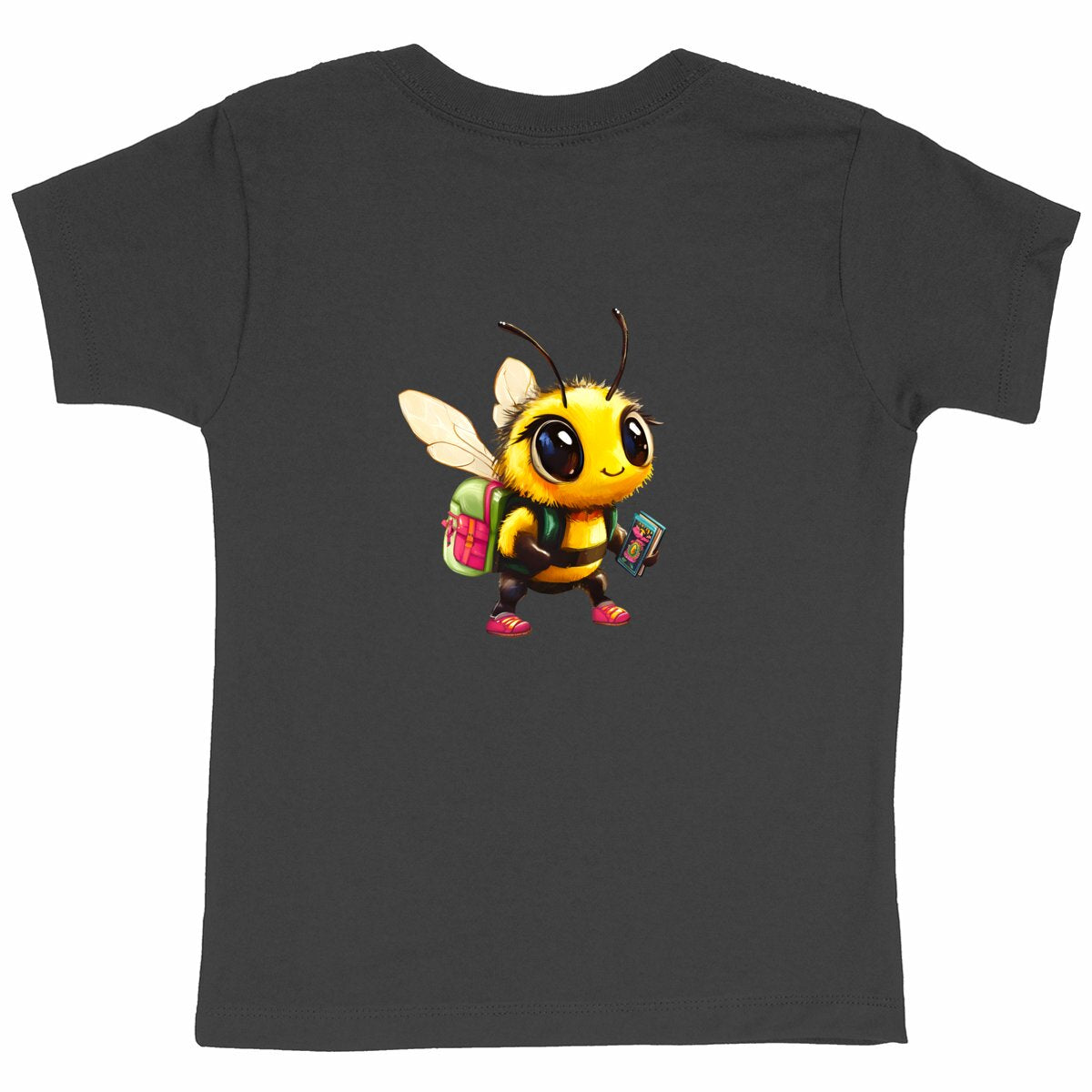 School Bee 1 Back T-shirt Enfant à Col Rond