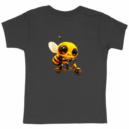 Scootering Bee Back T-shirt Enfant à Col Rond