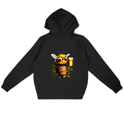  Bee Drinking Beer 2 Back Sweat à capuche