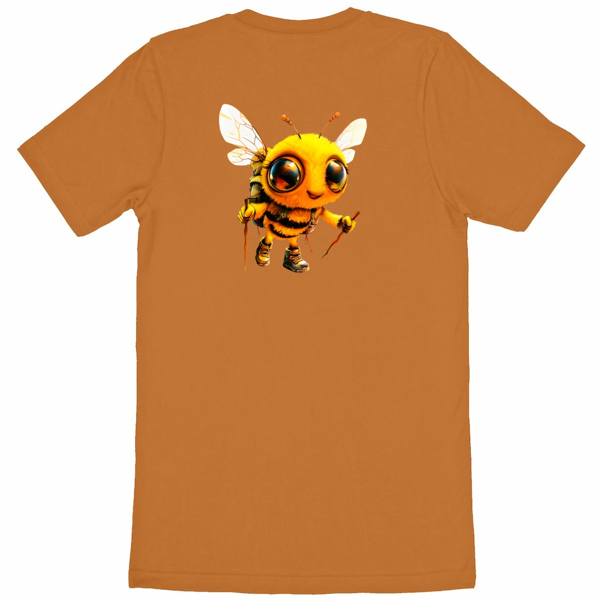 Hiking Bee 2 Back T-shirt Homme à Col Rond