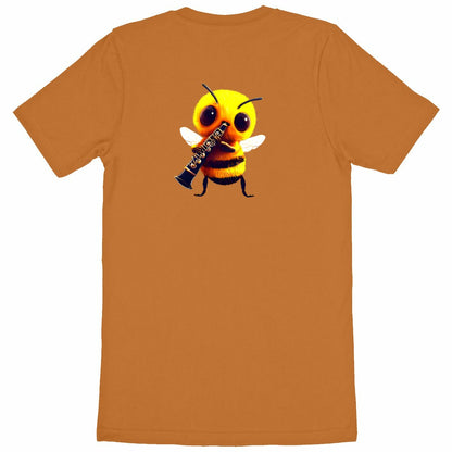 Clarinet Bee 1 Back T-shirt Homme à Col Rond