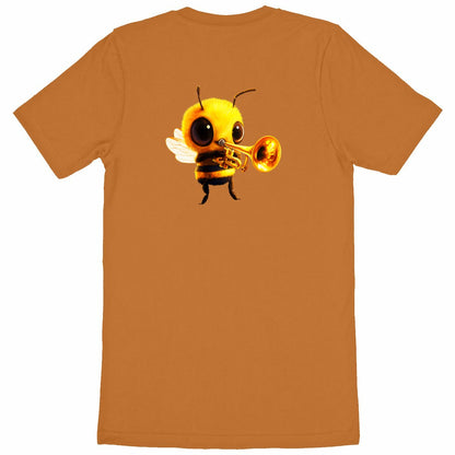 Trumpet Bee 1 Back T-shirt Homme à Col Rond