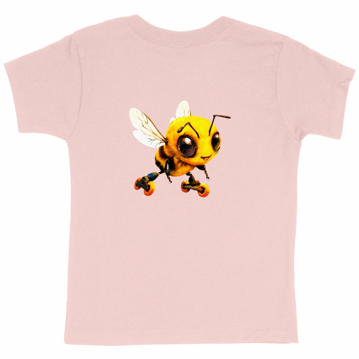 Rollerblading Bee Back T-shirt Enfant à Col Rond