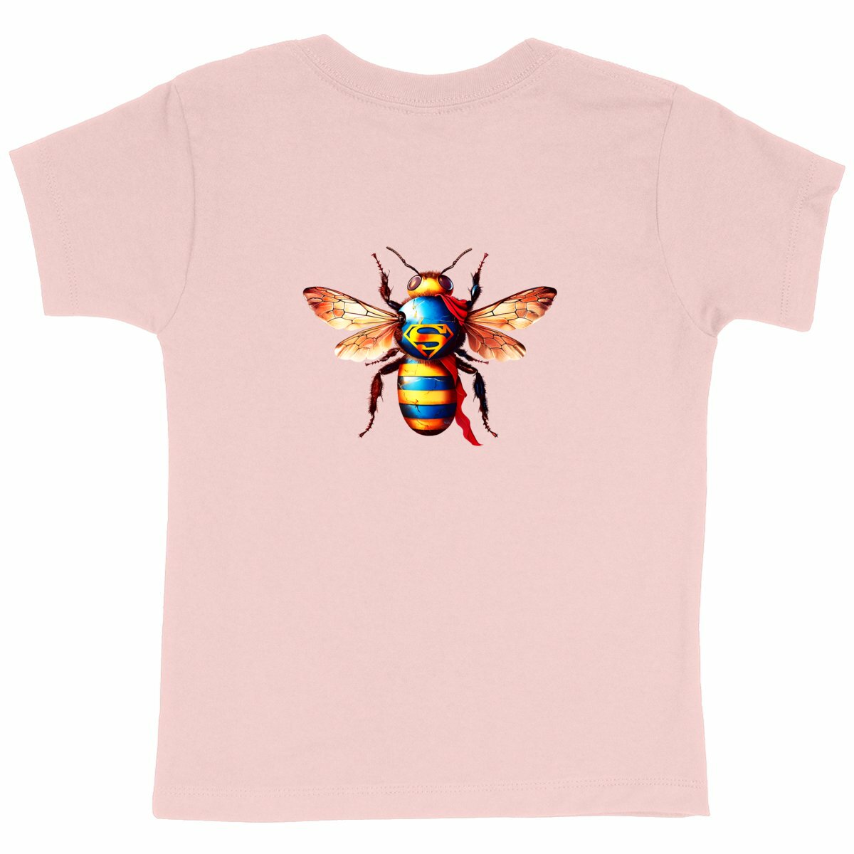 Super Man Bee Back T-shirt Enfant à Col Rond