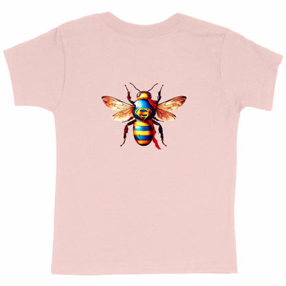 Super Man Bee Back T-shirt Enfant à Col Rond