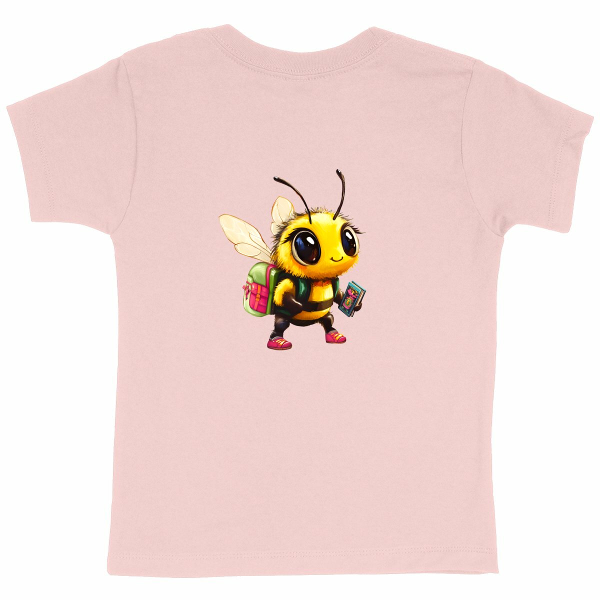 School Bee 1 Back T-shirt Enfant à Col Rond