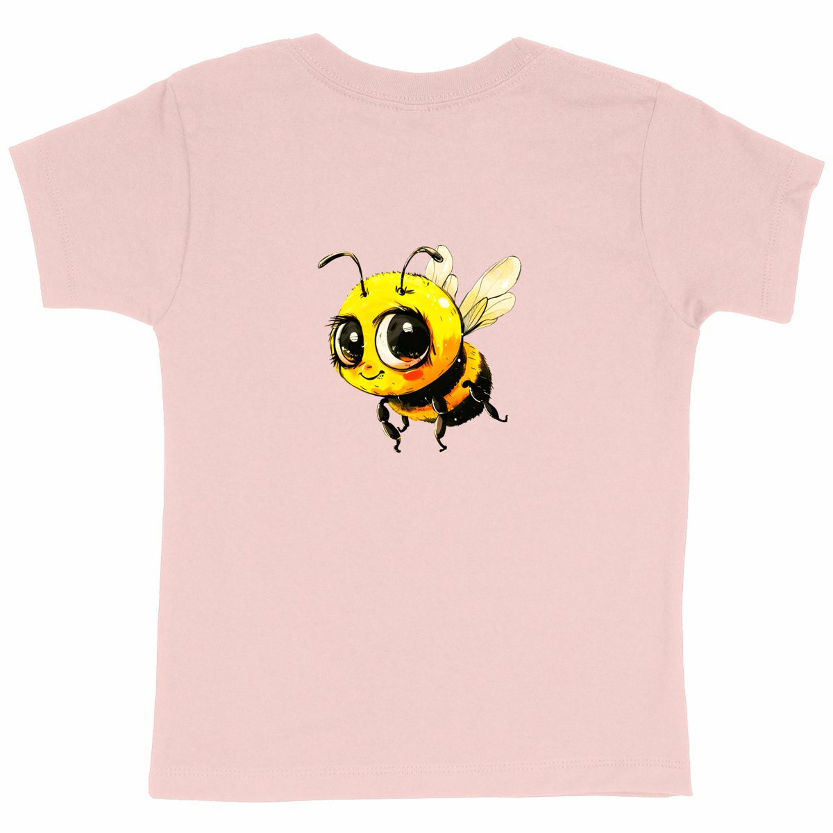 Cute Bee 4 Back T-shirt Enfant à Col Rond