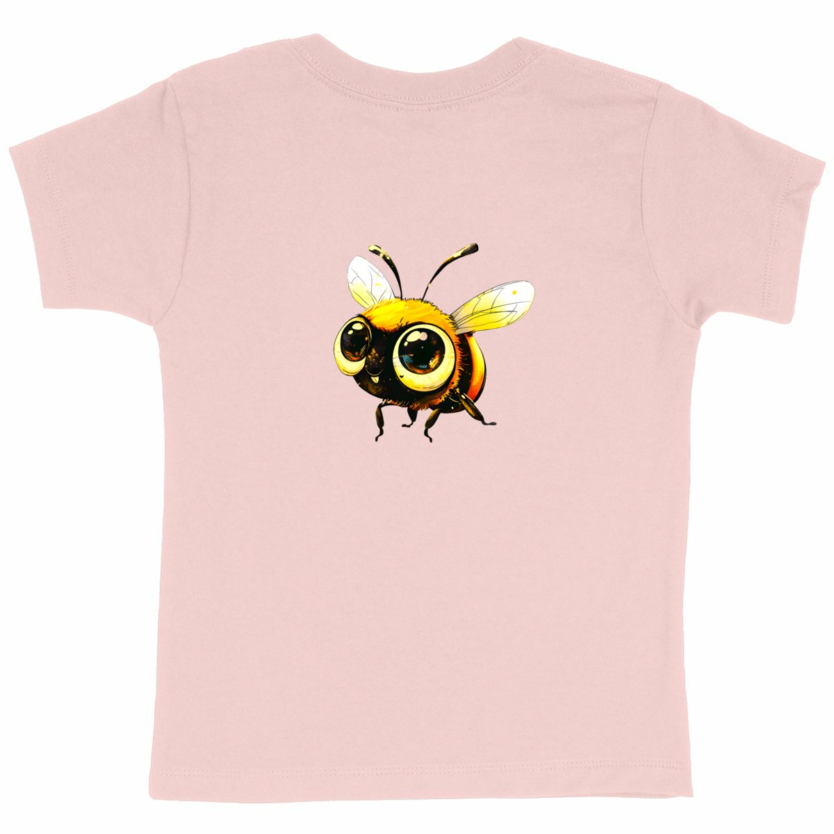 Cute Bee 3 Back T-shirt Enfant à Col Rond