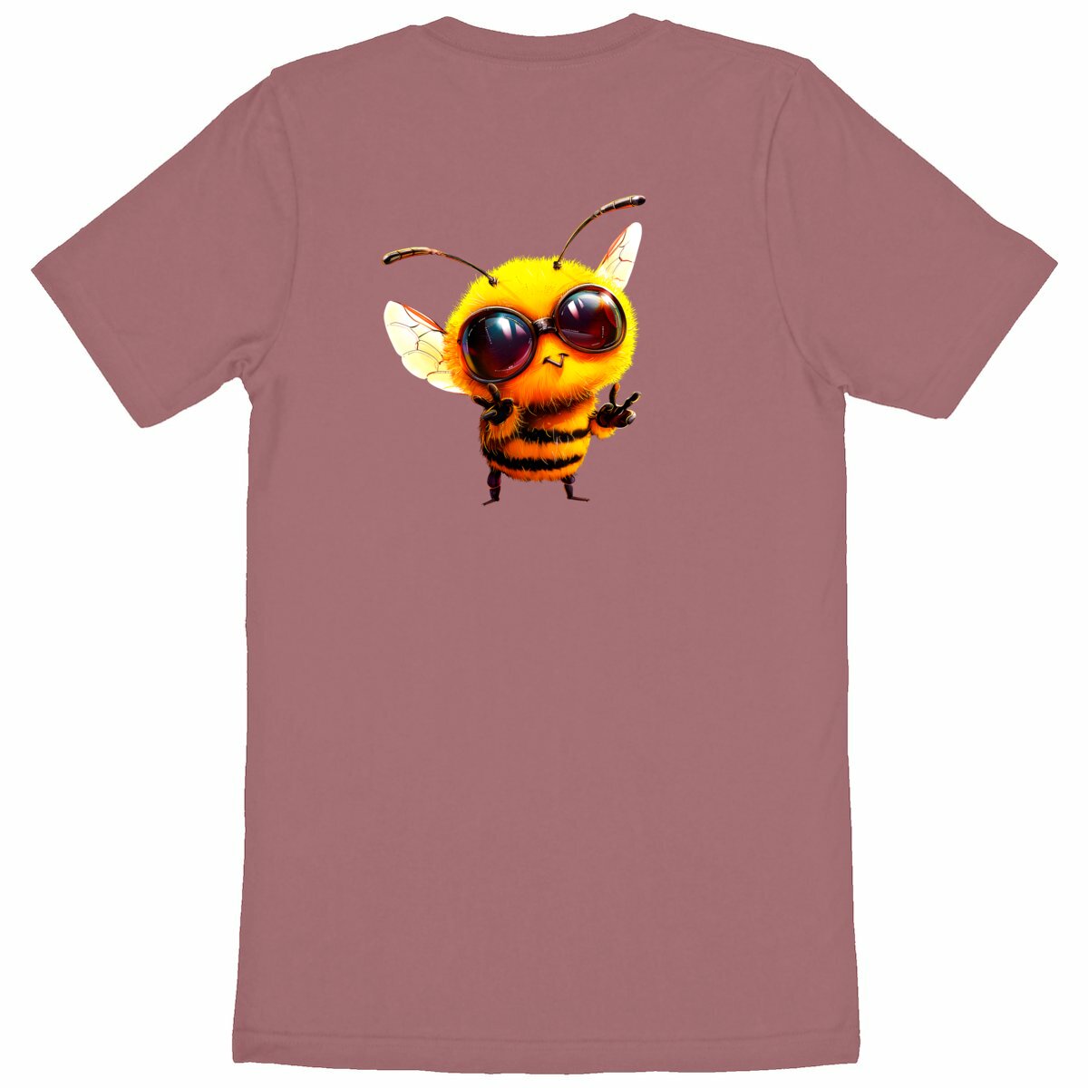 Cool Bee 1 Back T-shirt Homme à Col Rond