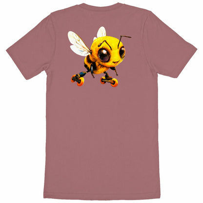 Rollerblading Bee Back T-shirt Homme à Col Rond