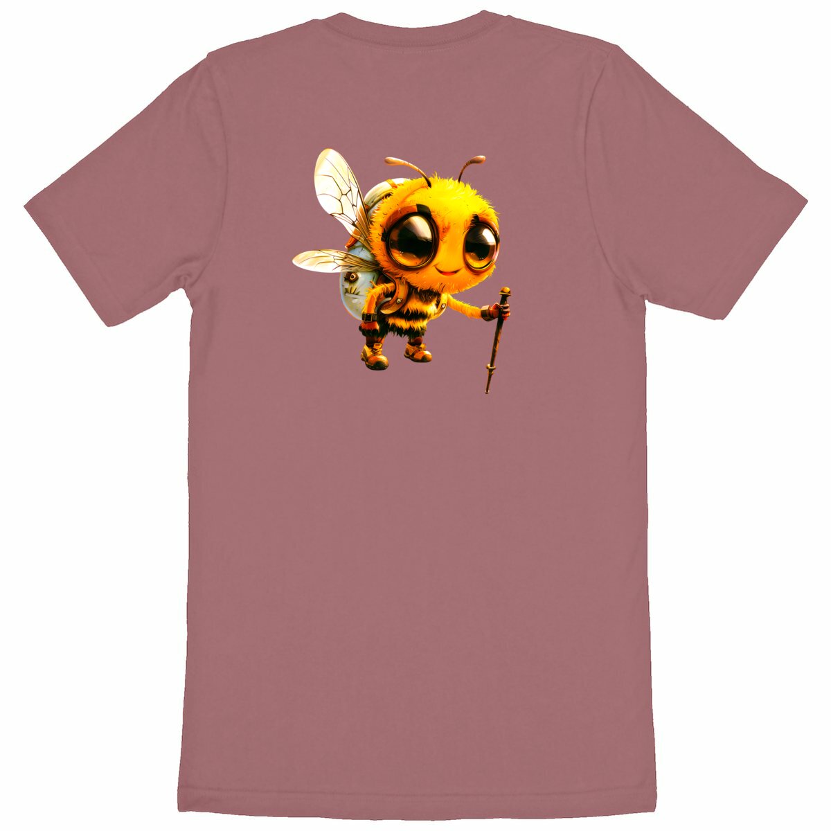 Hiking Bee 1 Back T-shirt Homme à Col Rond