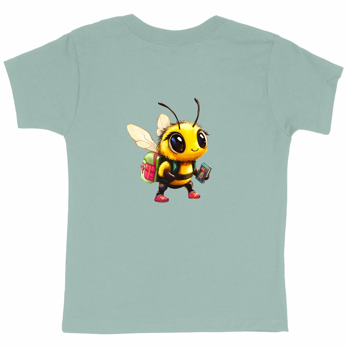 School Bee 1 Back T-shirt Enfant à Col Rond