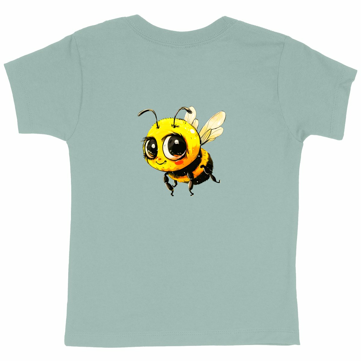 Cute Bee 4 Back T-shirt Enfant à Col Rond