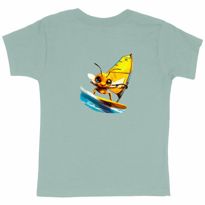 Windsurfing Bee Back T-shirt Homme à Col Rond