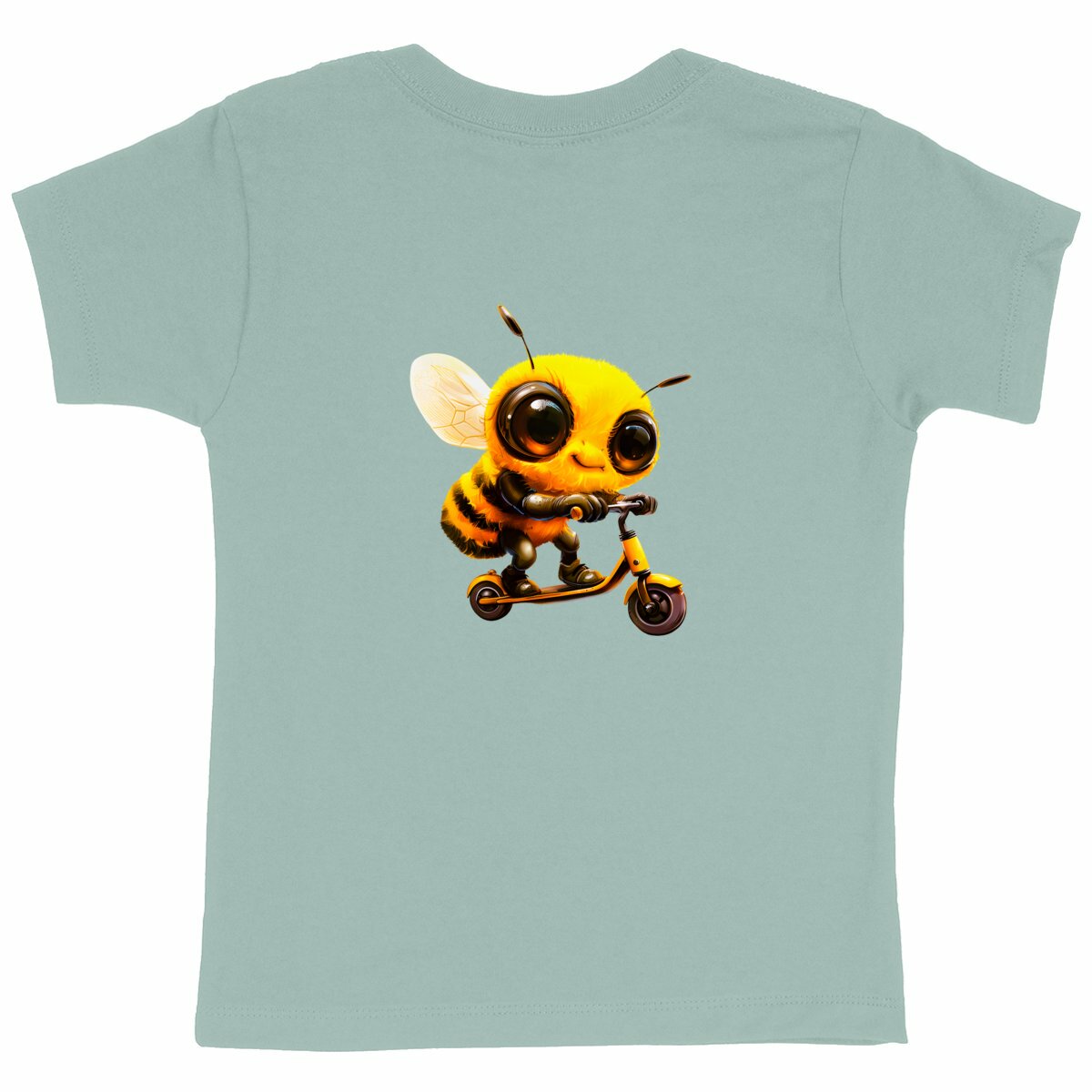 Scootering Bee Back T-shirt Enfant à Col Rond