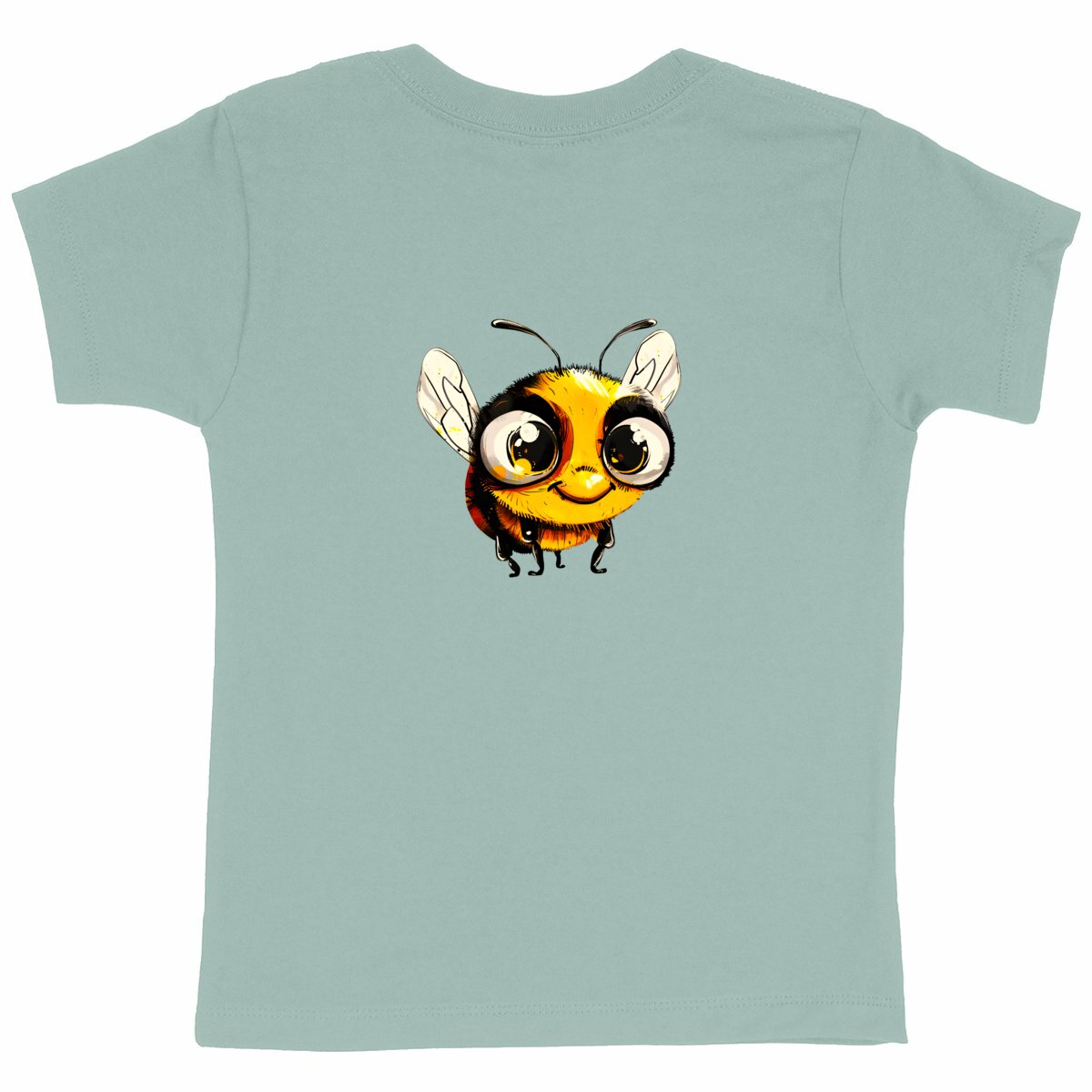 Cute Bee 2 Back T-shirt Enfant à Col Rond