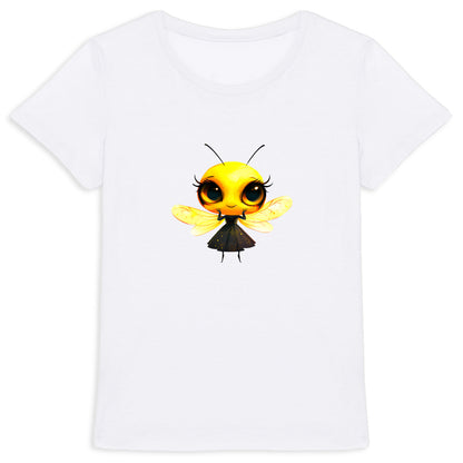 Dressed Up Bee 2 Front T-shirt Femme à Col Rond