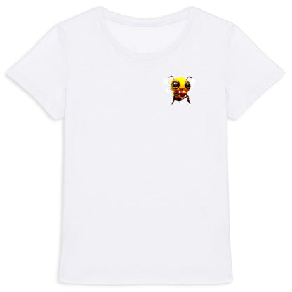 Bee Drinking Wine 1 Logo T-shirt Femme à Col Rond