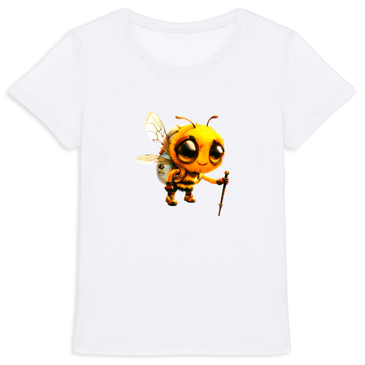 Hiking Bee 1 Front T-shirt Femme à Col Rond