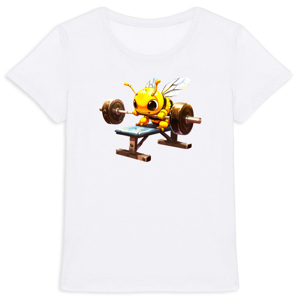 Bodybuild Bee 3 Front T-shirt Femme à Col Rond