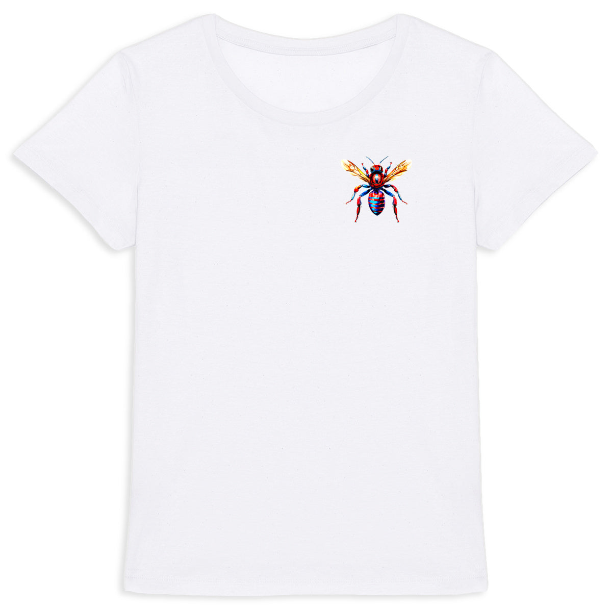 Spider Man Bee Logo T-shirt Femme à Col Rond