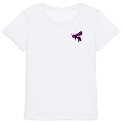 Celestial Purple Bee 2 Logo T-shirt Femme à Col Rond